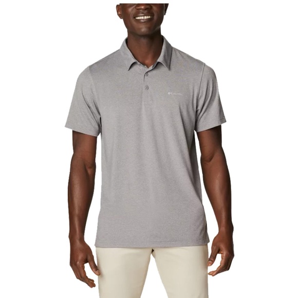 Columbia Gray Performance Polo Shirt - Picture 1 of 6